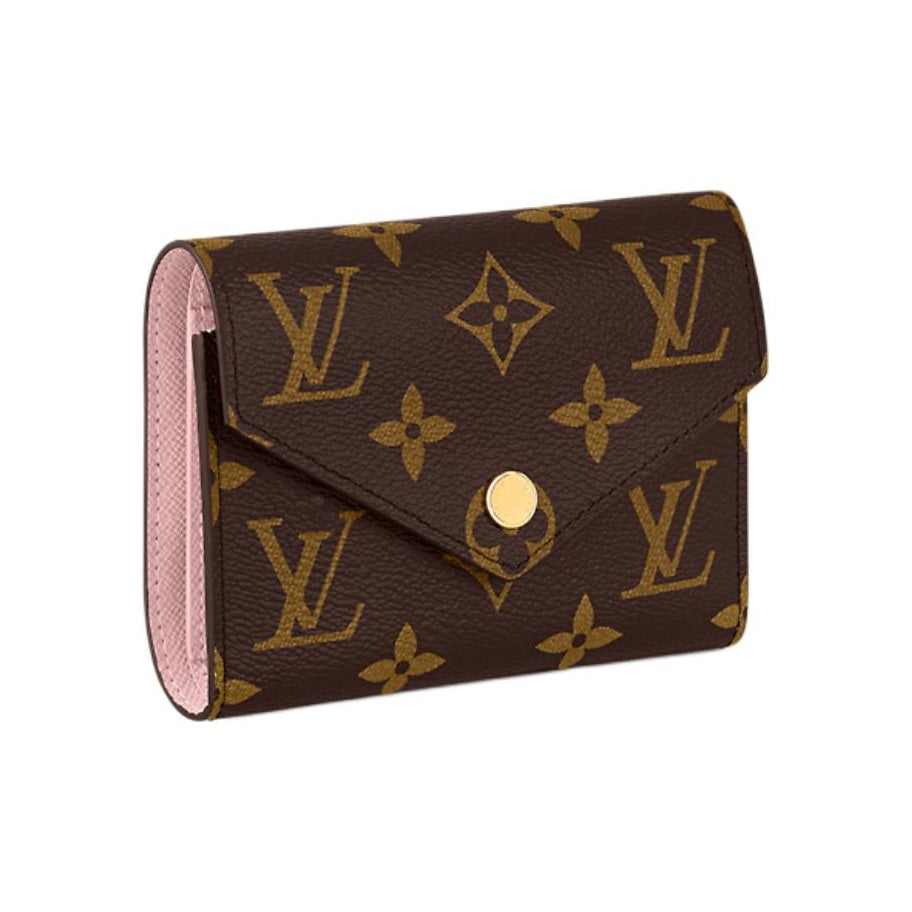 LOUIS VUITTON Victorine Monogram Canvas Wallet - Brown/Ballet Pink - M62360