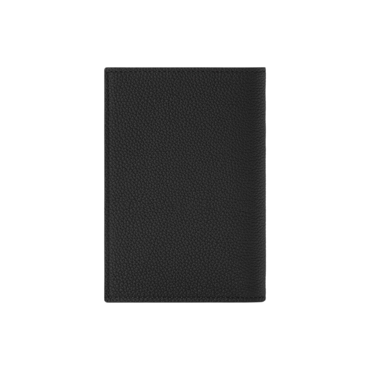 LOUIS VUITTON Embossed Logo Waxed Cowhide Passport Holder - Black - M2A176