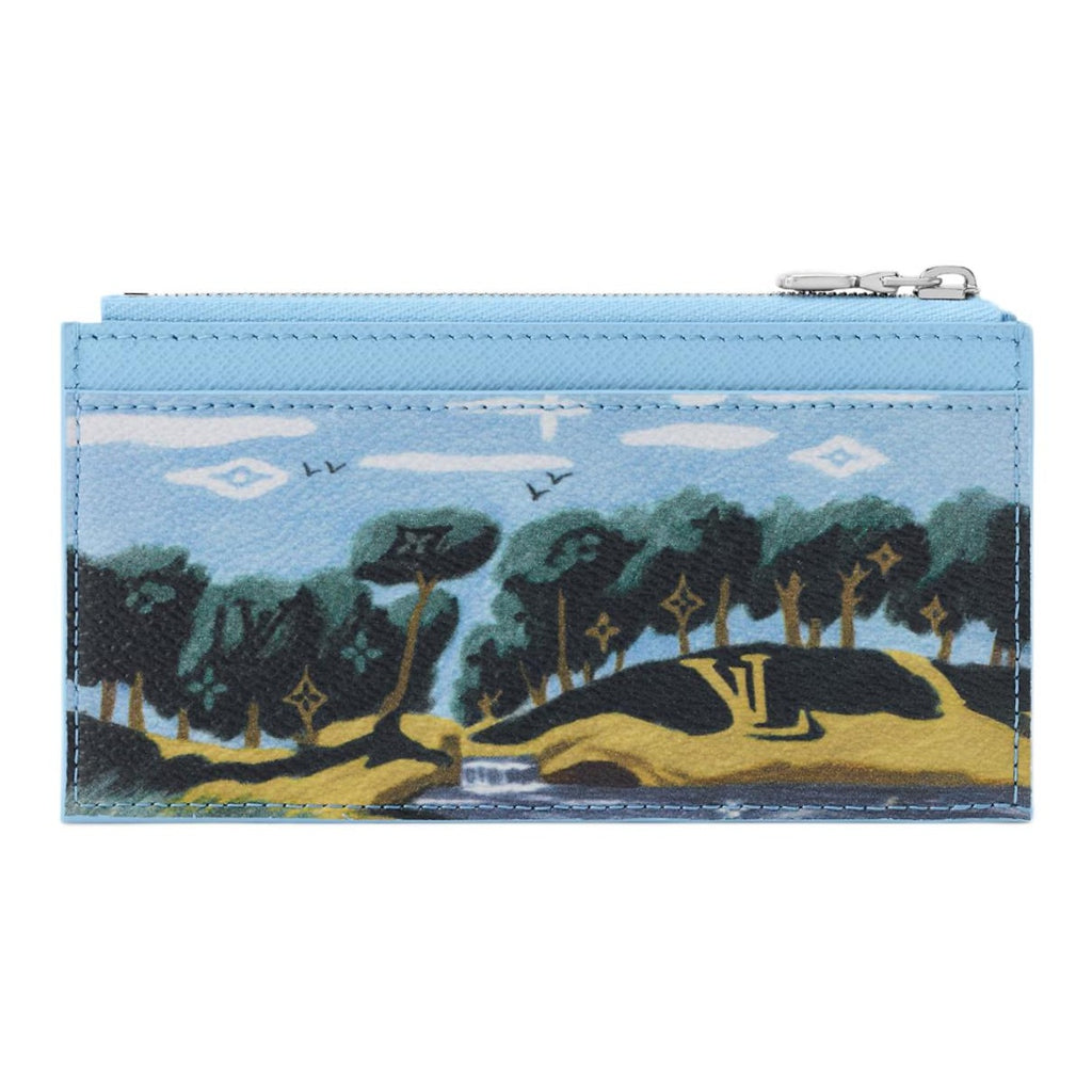 LOUIS VUITTON Mediterranean Beach Illustration Canvas Card Holder - Blue - M3A083