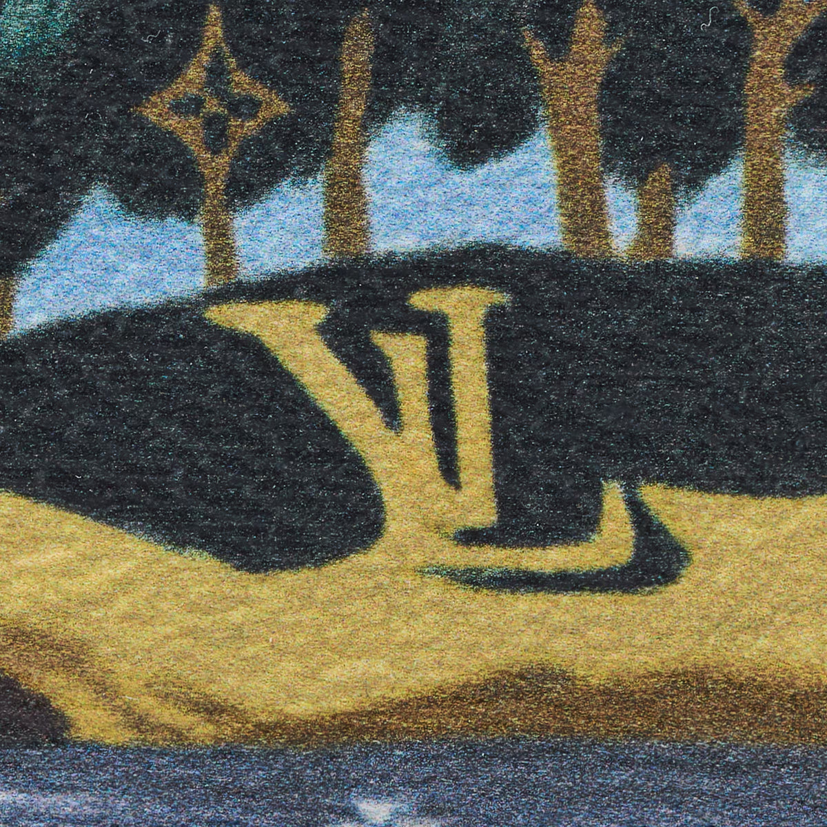 LOUIS VUITTON Mediterranean Beach Illustration Canvas Card Holder - Blue - M3A083