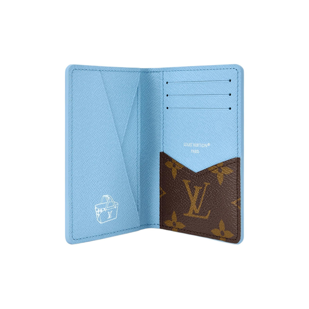 LOUIS VUITTON Pocket Organizer Island Coast Coated Canvas Card Holder - Blue - M29735