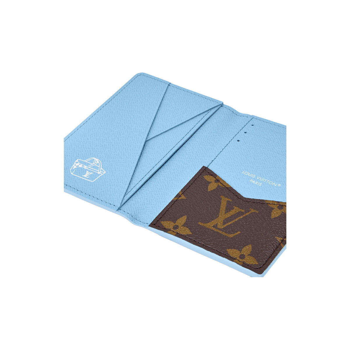 LOUIS VUITTON Pocket Organizer Island Coast Coated Canvas Card Holder - Blue - M29735