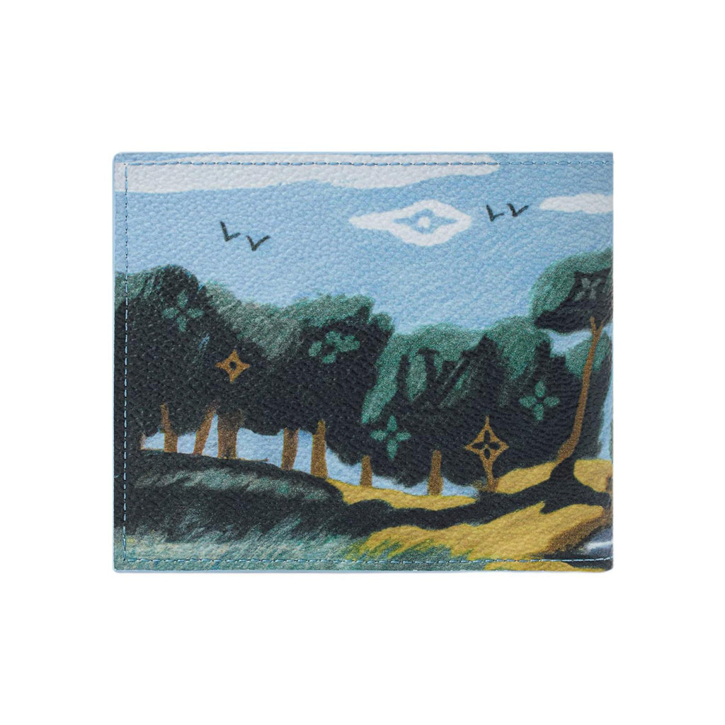 LOUIS VUITTON Monogram Highland Coastal Print Canvas Wallet - Blue - M3A085