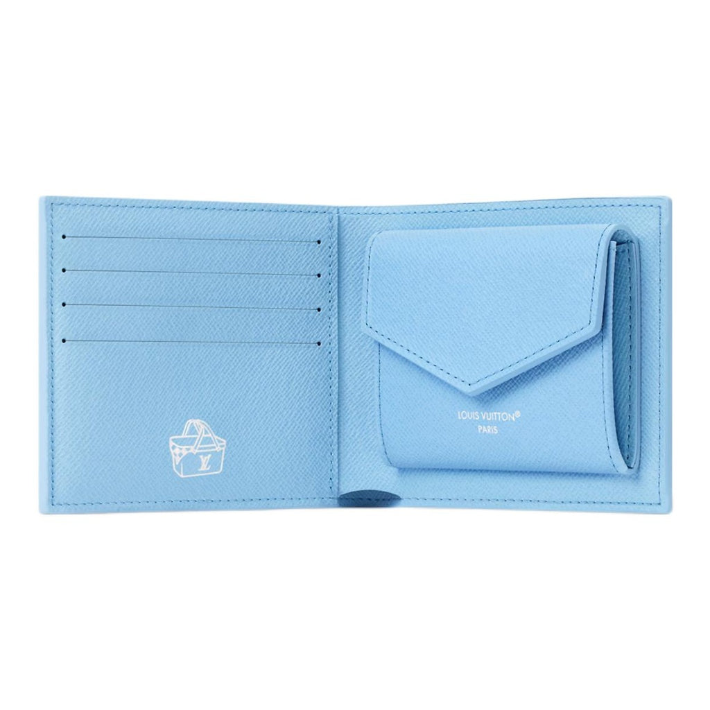 LOUIS VUITTON Monogram Highland Coastal Print Canvas Wallet - Blue - M3A085