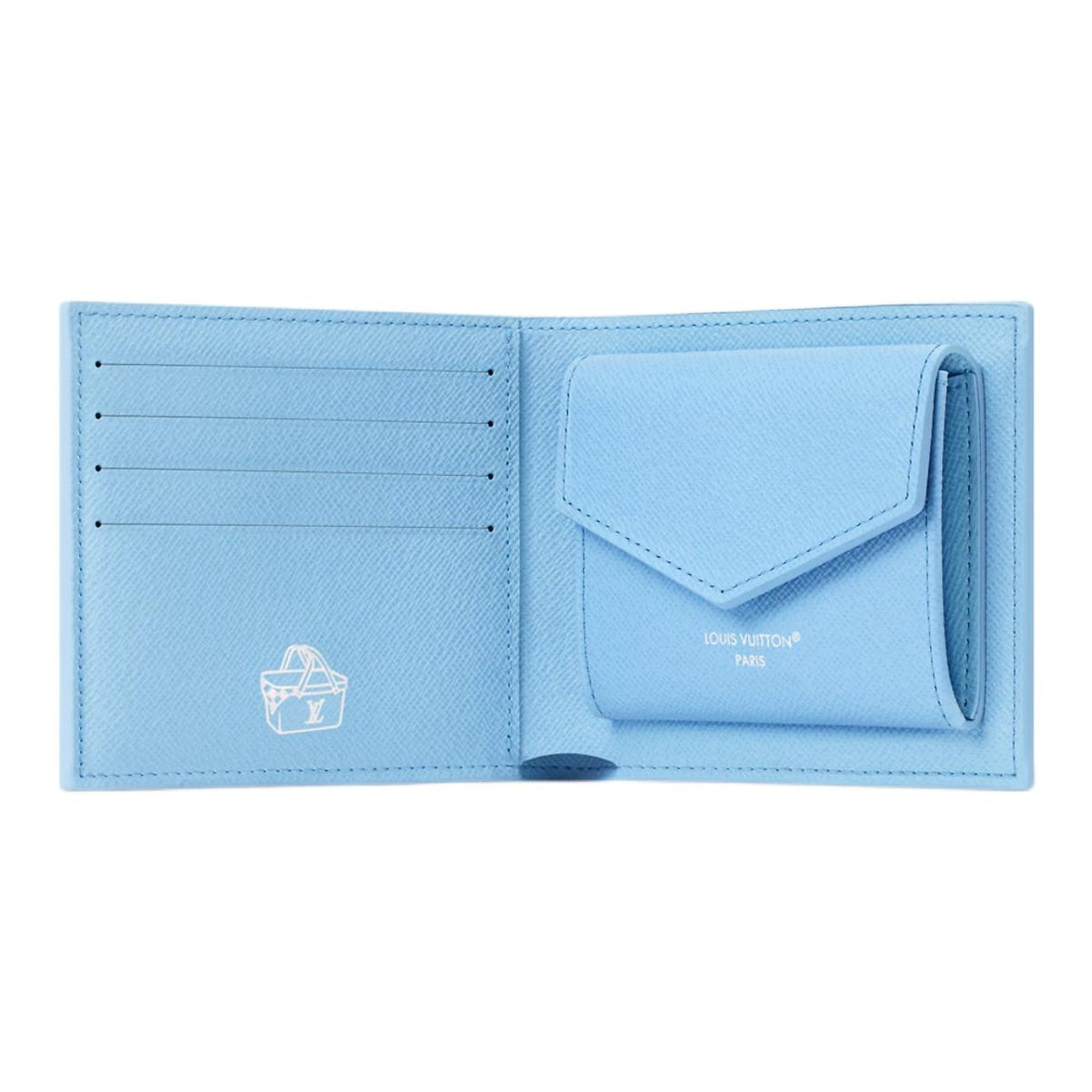 LOUIS VUITTON Monogram Highland Coastal Print Canvas Wallet - Blue - M3A085