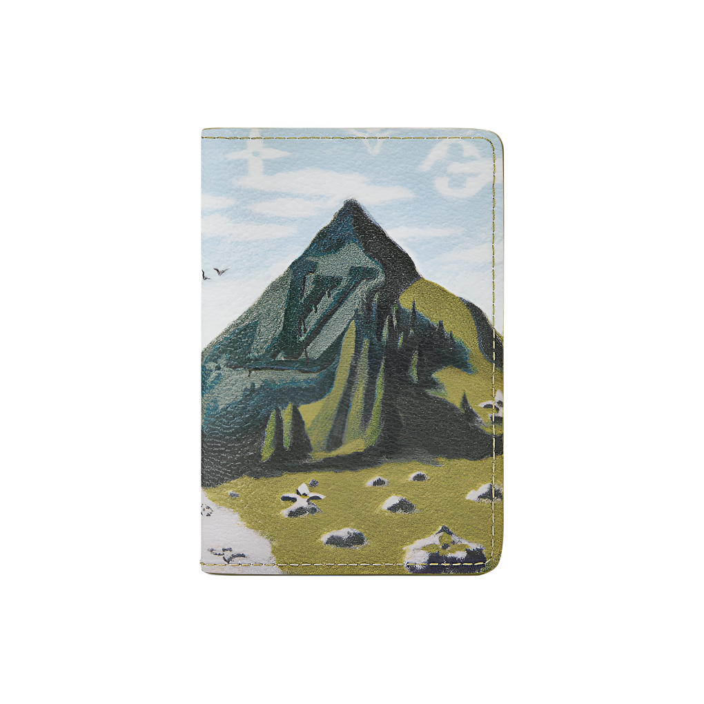 LOUIS VUITTON Pocket Organizer Mountain Landscape Coated Canvas Card Holder - Green - M29593