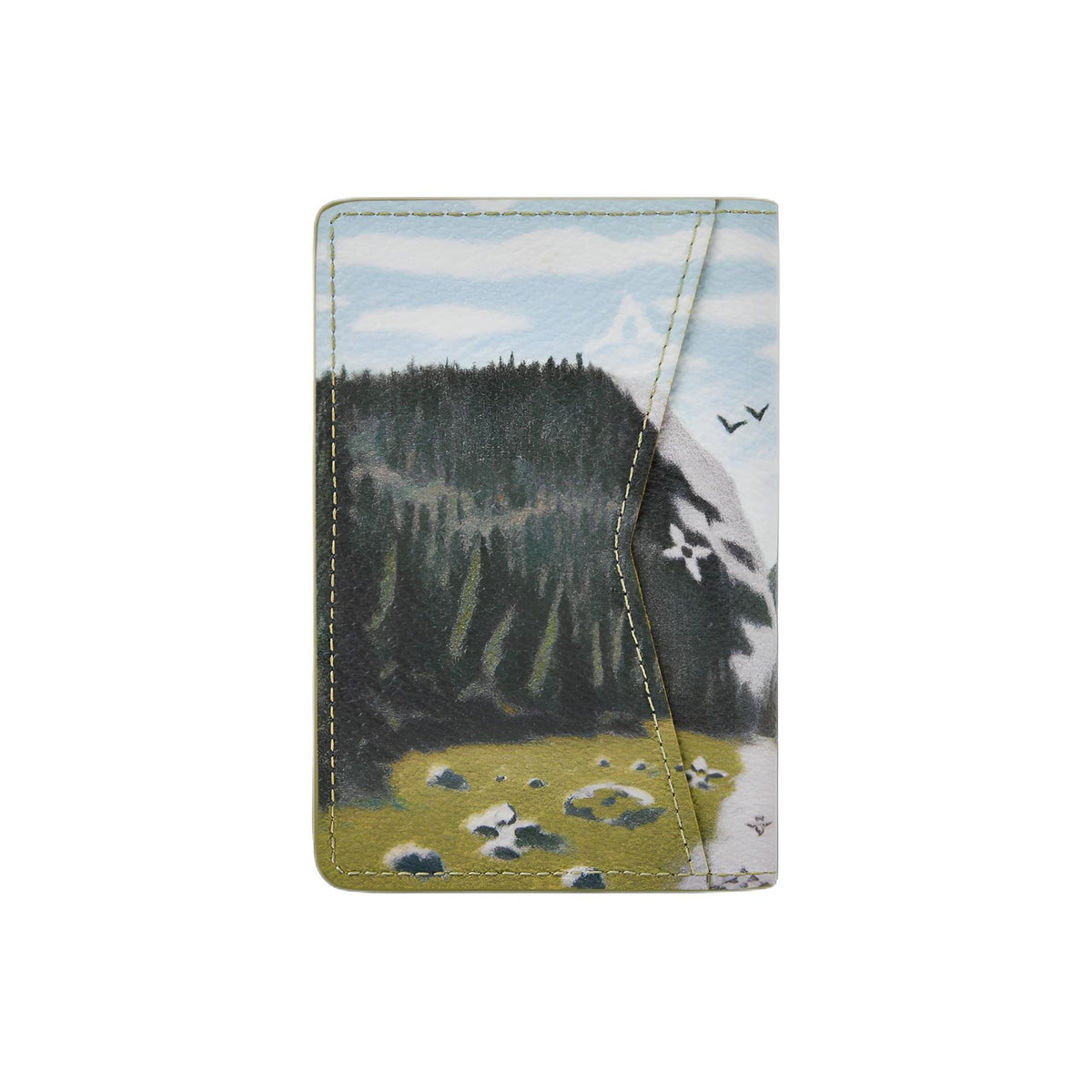 LOUIS VUITTON Pocket Organizer Mountain Landscape Coated Canvas Card Holder - Green - M29593