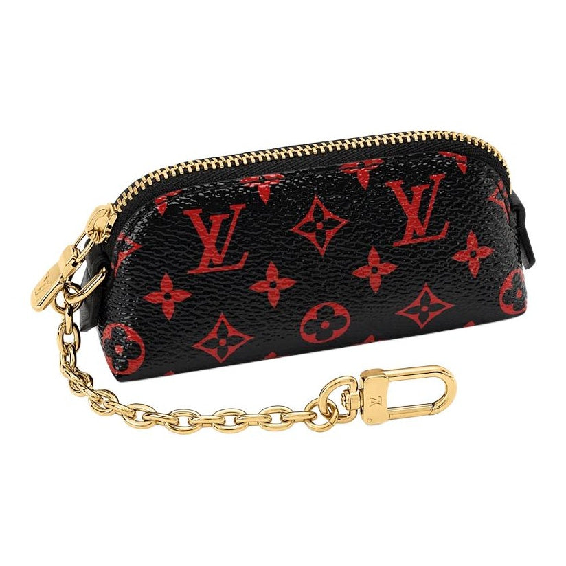 LOUIS VUITTON Lipstick Monogram Infrarouge Cosmetic Pouch - Black/Red - M2A290