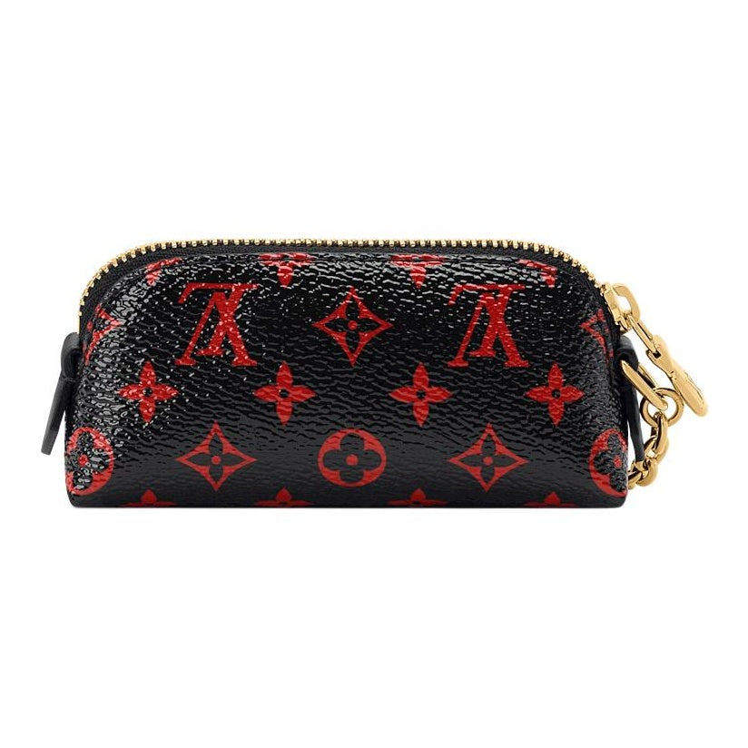 LOUIS VUITTON Lipstick Monogram Infrarouge Cosmetic Pouch - Black/Red - M2A290