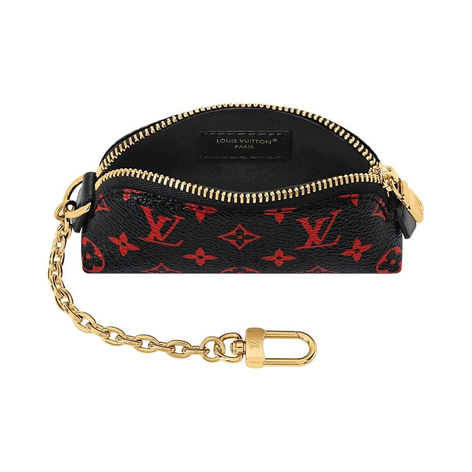 LOUIS VUITTON Lipstick Monogram Infrarouge Cosmetic Pouch - Black/Red - M2A290