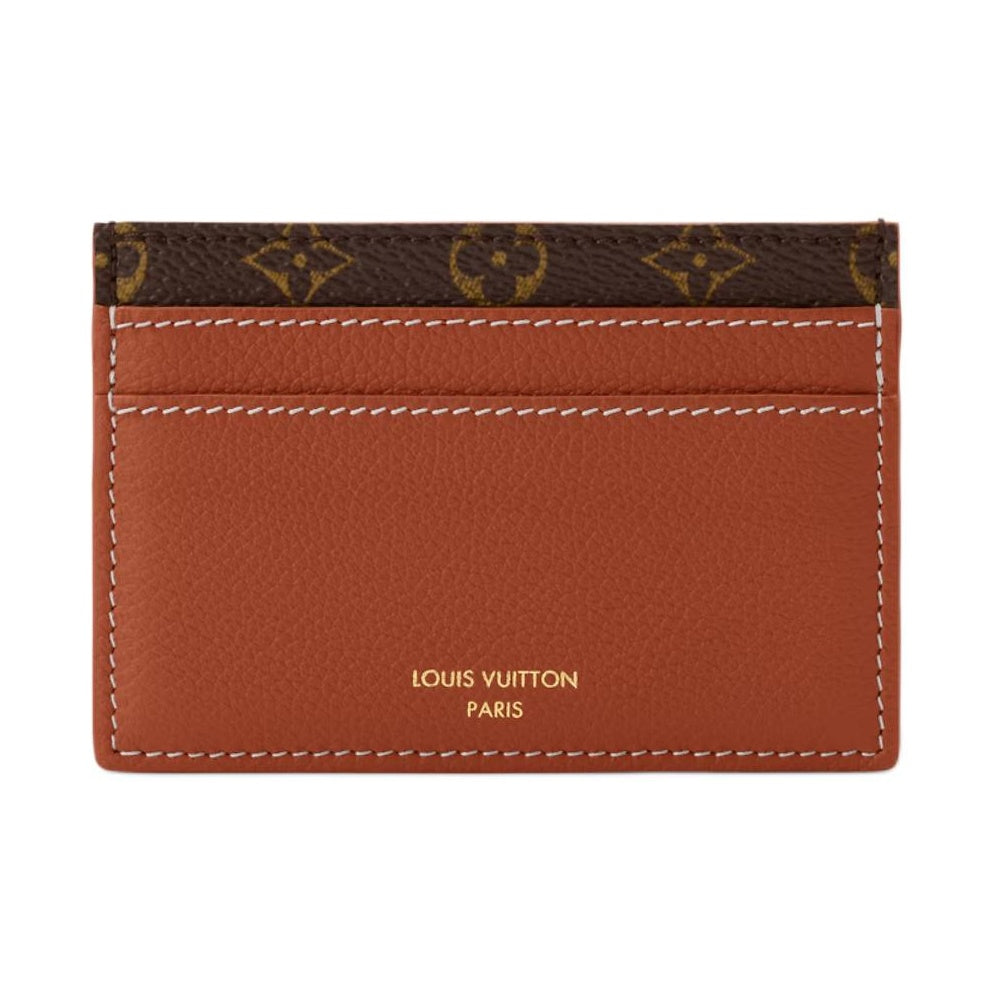 LOUIS VUITTON Low Key Logo Calfskin Card Holder - Cognac - M13696