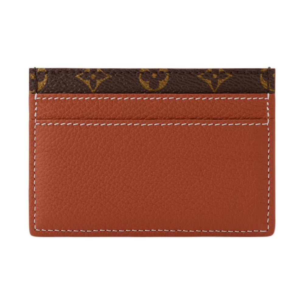LOUIS VUITTON Low Key Logo Calfskin Card Holder - Cognac - M13696