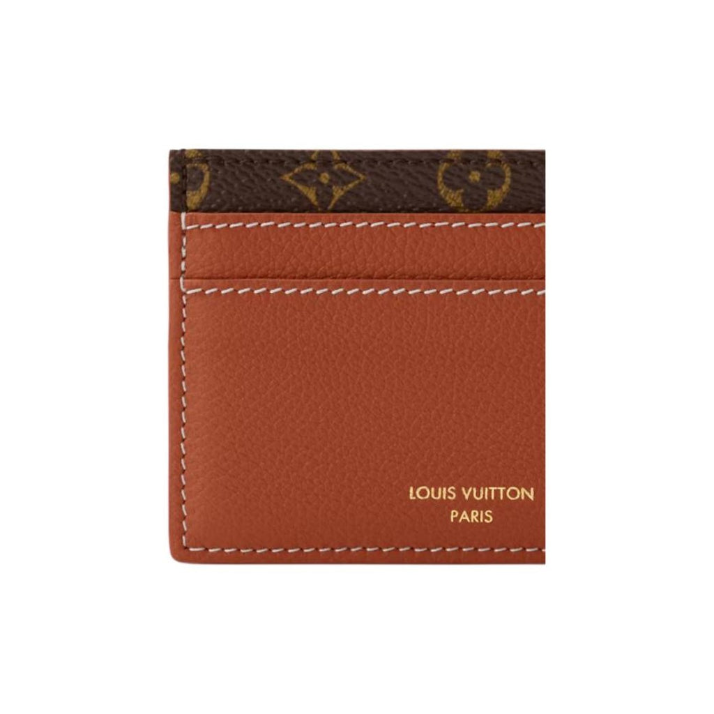 LOUIS VUITTON Low Key Logo Calfskin Card Holder - Cognac - M13696