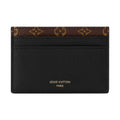 LOUIS VUITTON Low Key Logo Calfskin Card Holder - Black - M26815