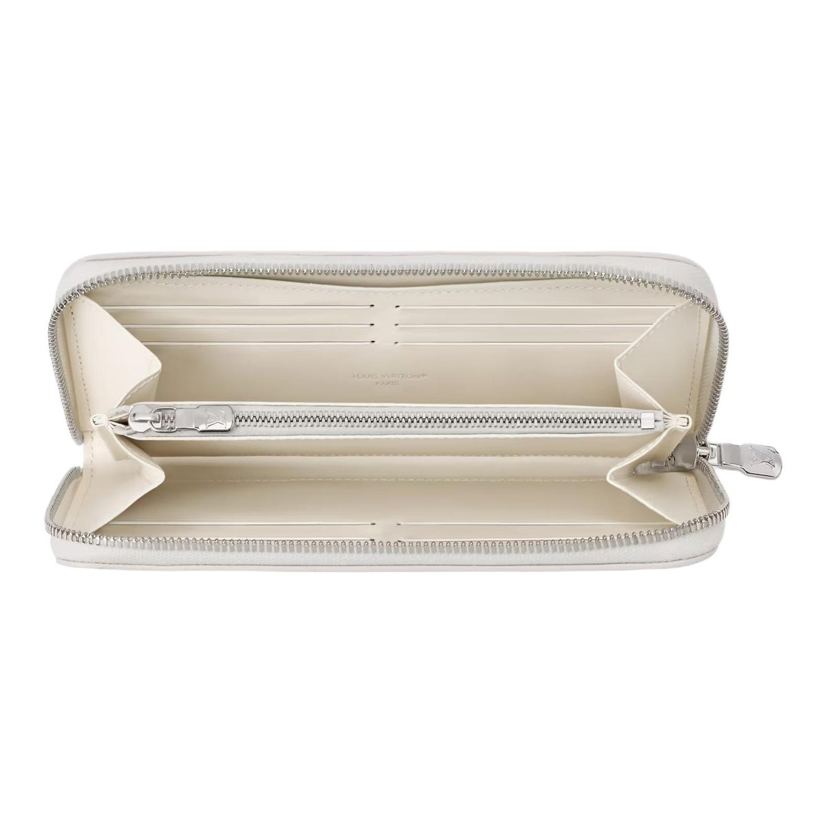 LOUIS VUITTON Zippy Monogram Shadow Calfskin Zip Wallet - Off-White - M29133