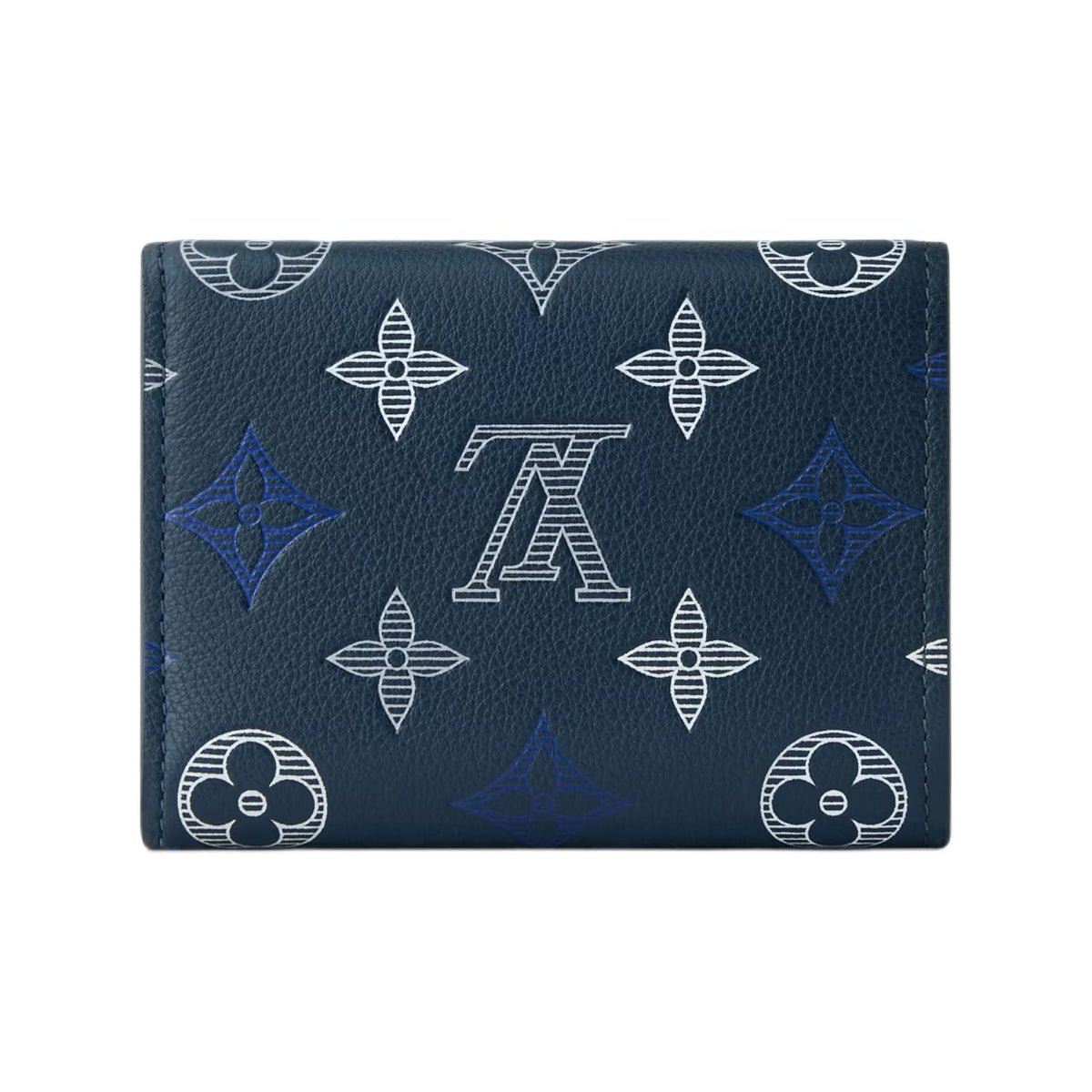 LOUIS VUITTON Victor Monogram Shadow Calfskin Wallet - Navy Blue - M29130