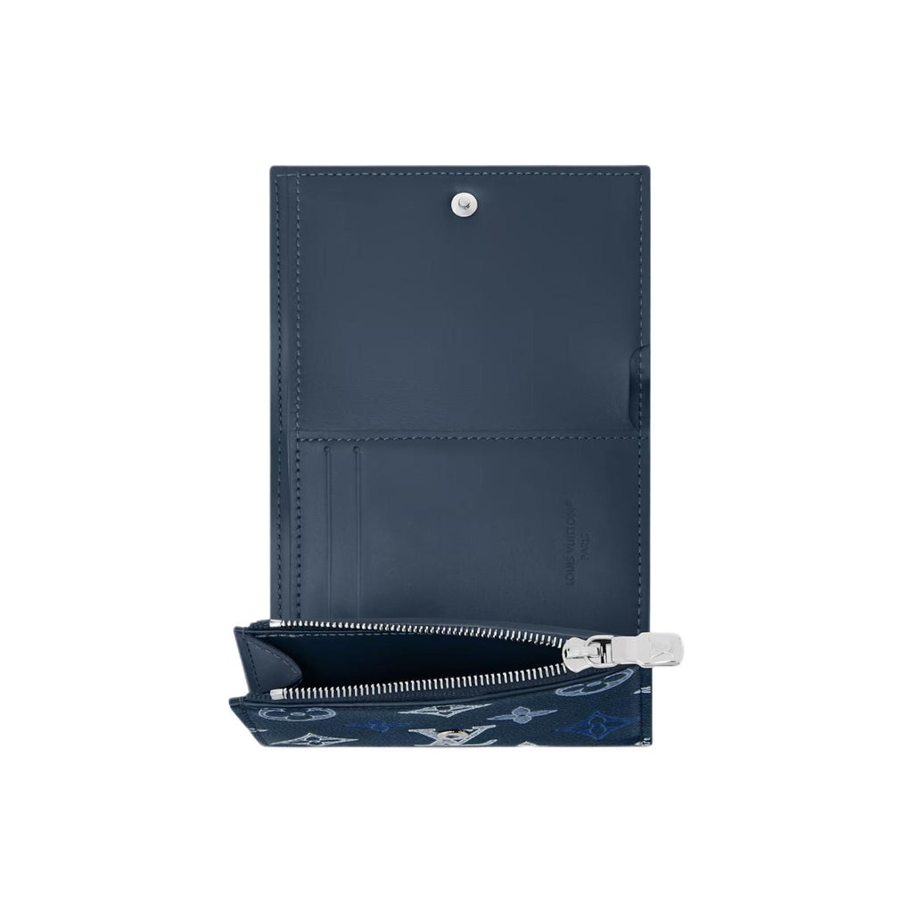 LOUIS VUITTON Victor Monogram Shadow Calfskin Wallet - Navy Blue - M29130