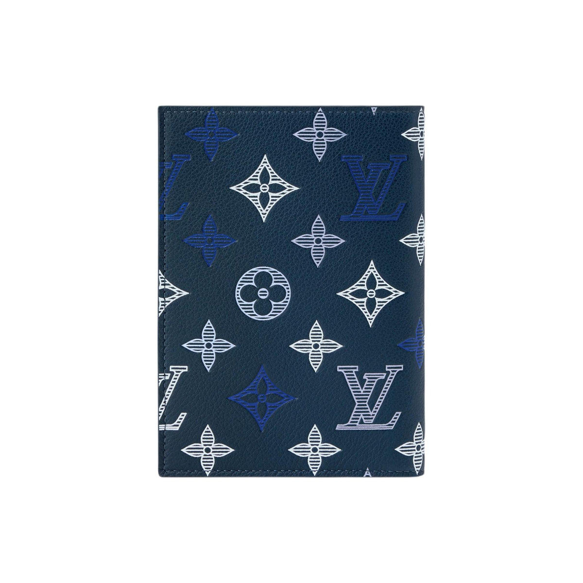 LOUIS VUITTON Monogram Shadow Cowhide Passport Holder - Dark Blue - M29132