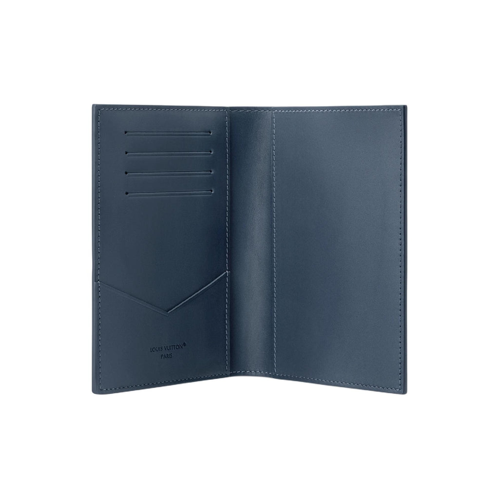 LOUIS VUITTON Monogram Shadow Cowhide Passport Holder - Dark Blue - M29132