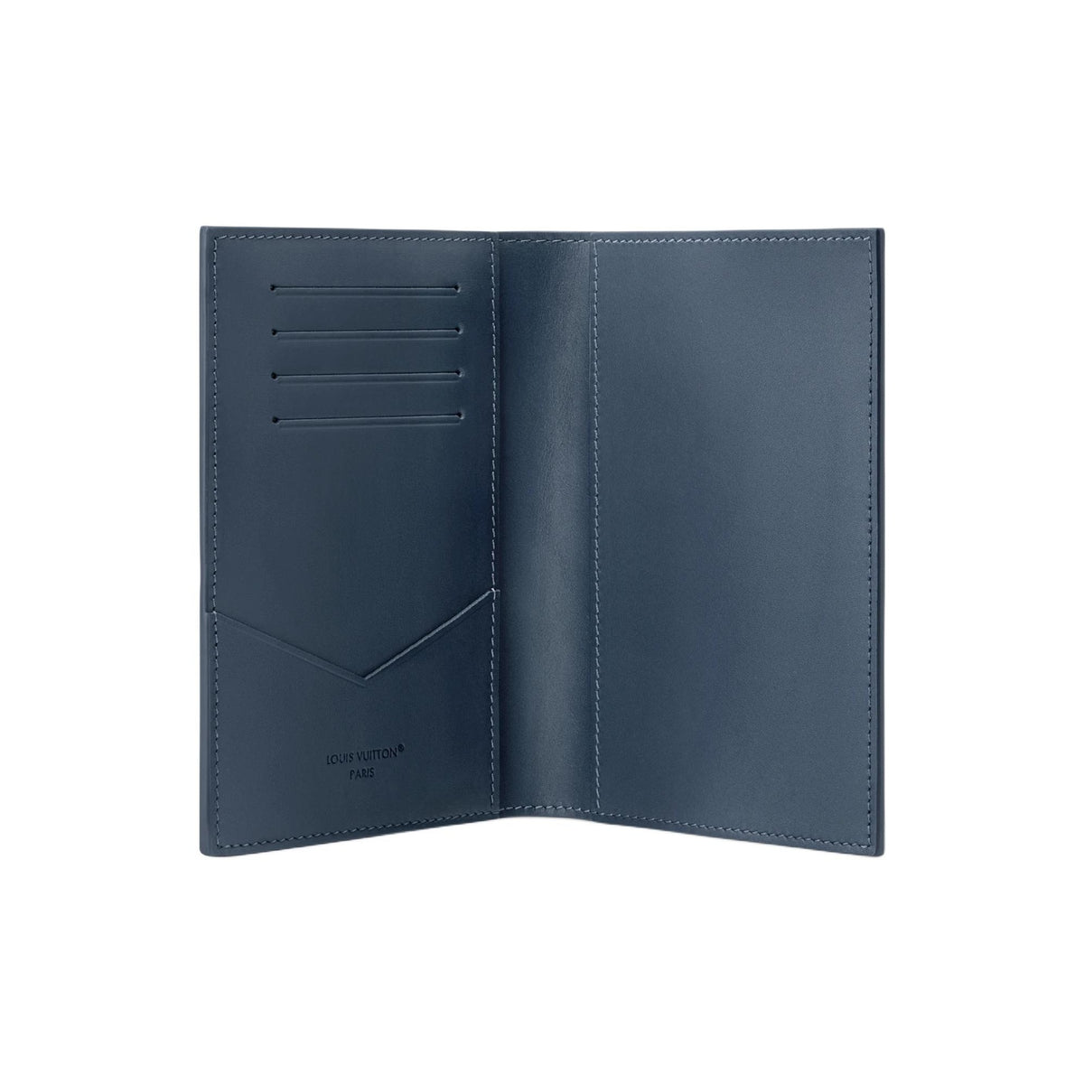 LOUIS VUITTON Monogram Shadow Cowhide Passport Holder - Dark Blue - M29132