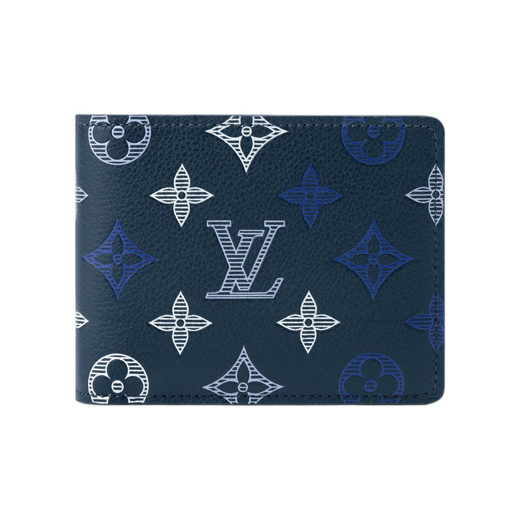 LOUIS VUITTON Multiple Monogram Shadow Cowhide Wallet - Dark Blue - M29137