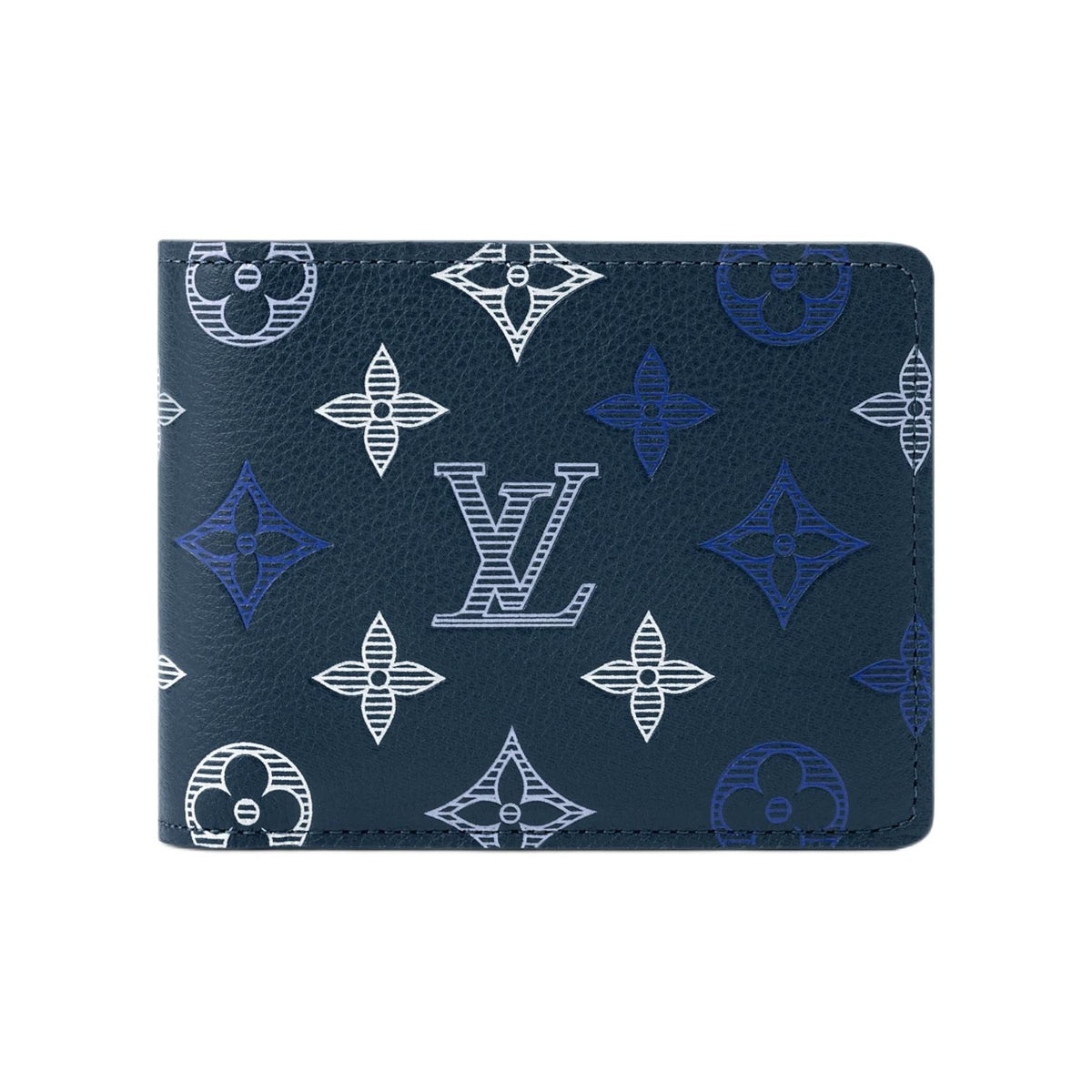 LOUIS VUITTON Multiple Monogram Shadow Cowhide Wallet - Dark Blue - M29137
