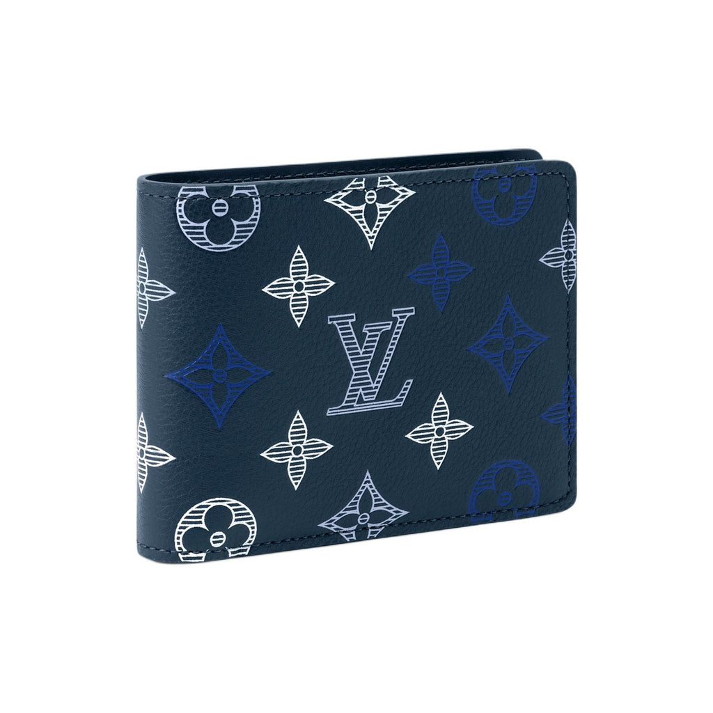 LOUIS VUITTON Multiple Monogram Shadow Cowhide Wallet - Dark Blue - M29137