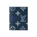 LOUIS VUITTON Monogram Shadow Gradient Logo Cowhide Card Holder - Dark Blue - M29135