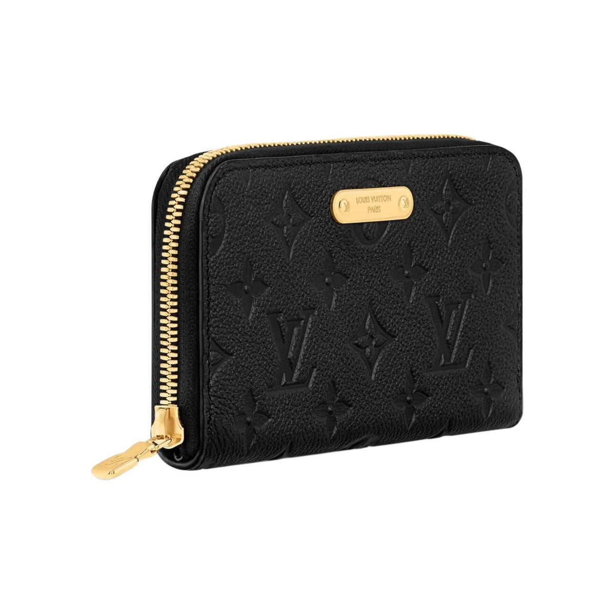 LOUIS VUITTON Margot Grained Cowhide Zip Wallet - Black - M12425