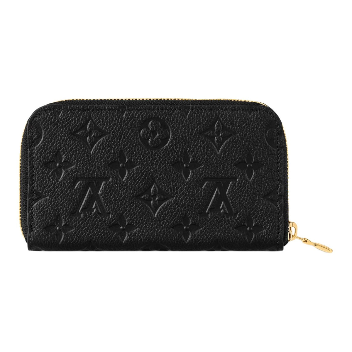 LOUIS VUITTON Margot Grained Cowhide Zip Wallet - Black - M12425