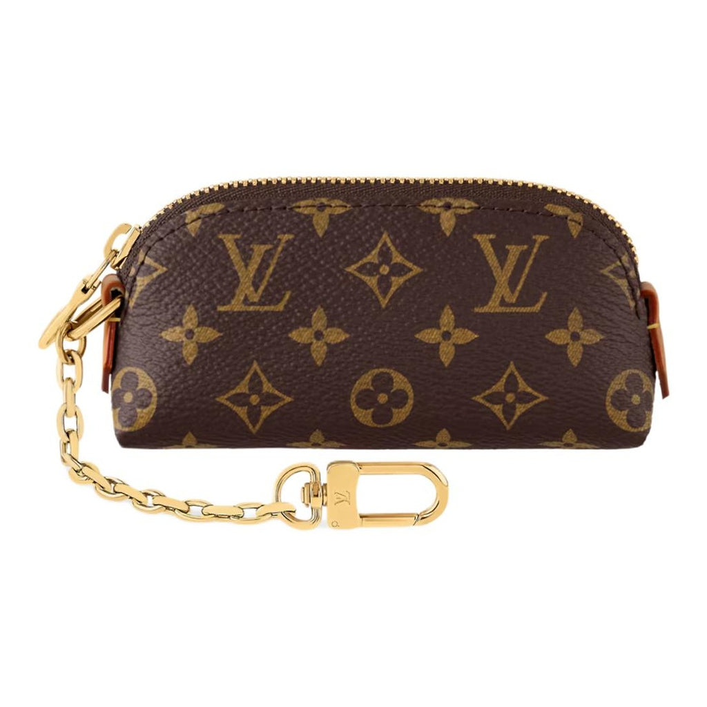 LOUIS VUITTON Monogram Lipstick Mini Canvas Cosmetic Pouch - Brown - M25694