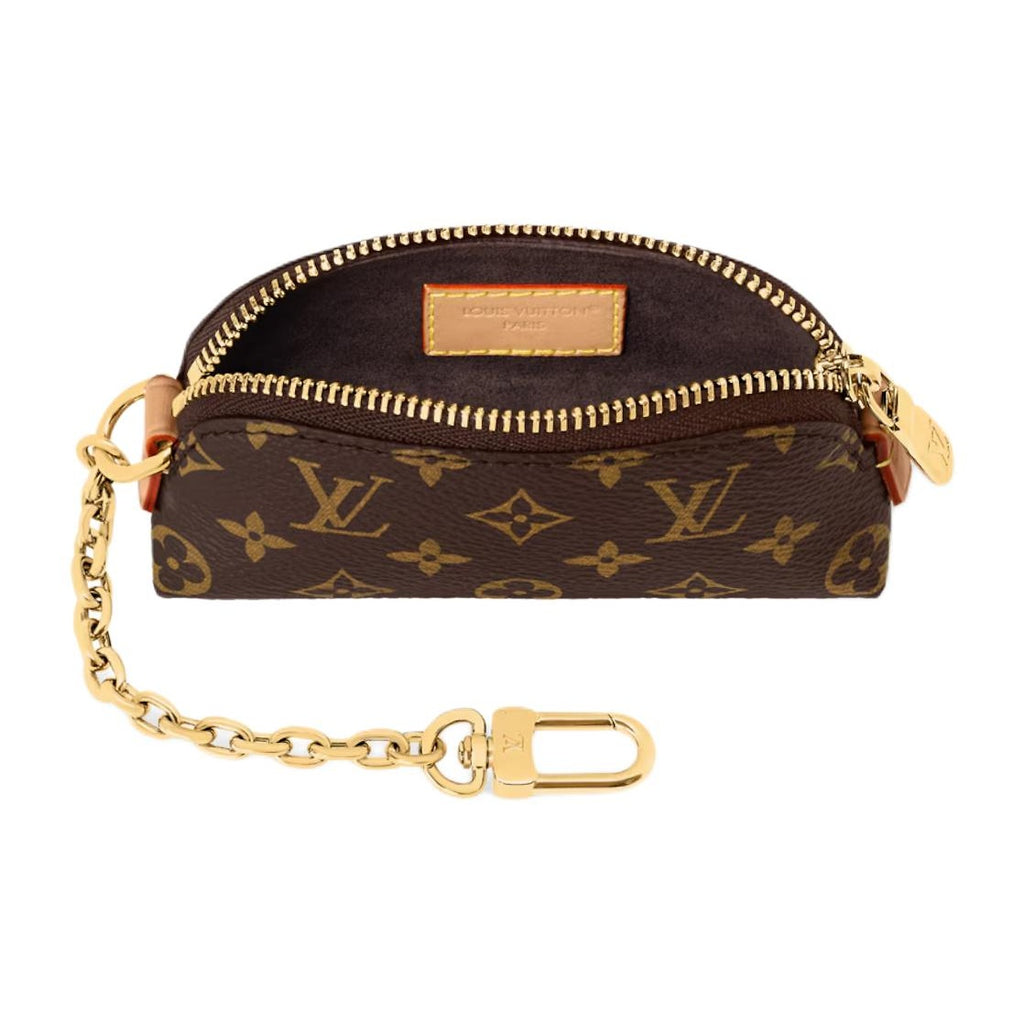 LOUIS VUITTON Monogram Lipstick Mini Canvas Cosmetic Pouch - Brown - M25694