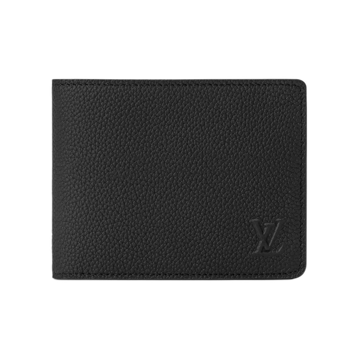 LOUIS VUITTON Multiple Classic Logo Calfskin Wallet - Black - M25945