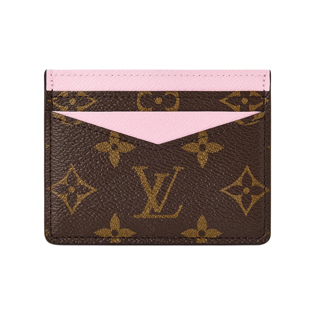 LOUIS VUITTON Triple Monogram Coated Canvas Card Holder - Brown/Pink - M28233