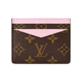 LOUIS VUITTON Triple Monogram Coated Canvas Card Holder - Brown/Pink - M28233