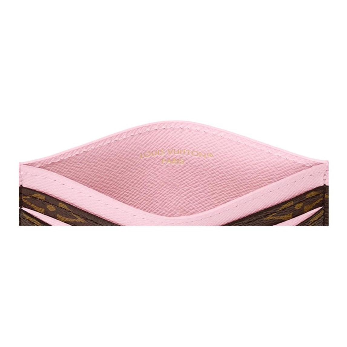 LOUIS VUITTON Triple Monogram Coated Canvas Card Holder - Brown/Pink - M28233