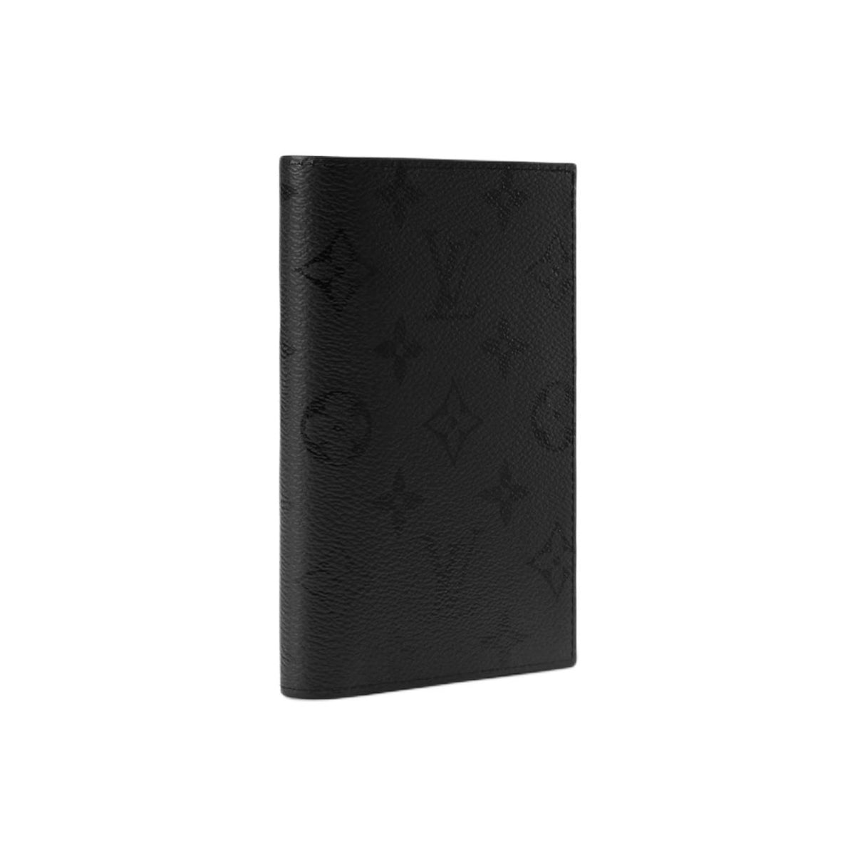 LOUIS VUITTON Monogram Midnight Canvas and Faux Leather Passport Holder - Black - M26774