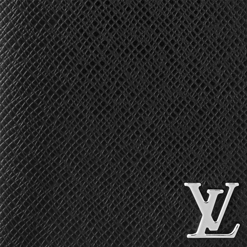 LOUIS VUITTON Brazza Two-Tone Embossed Cowhide Long Wallet - Black - M30285