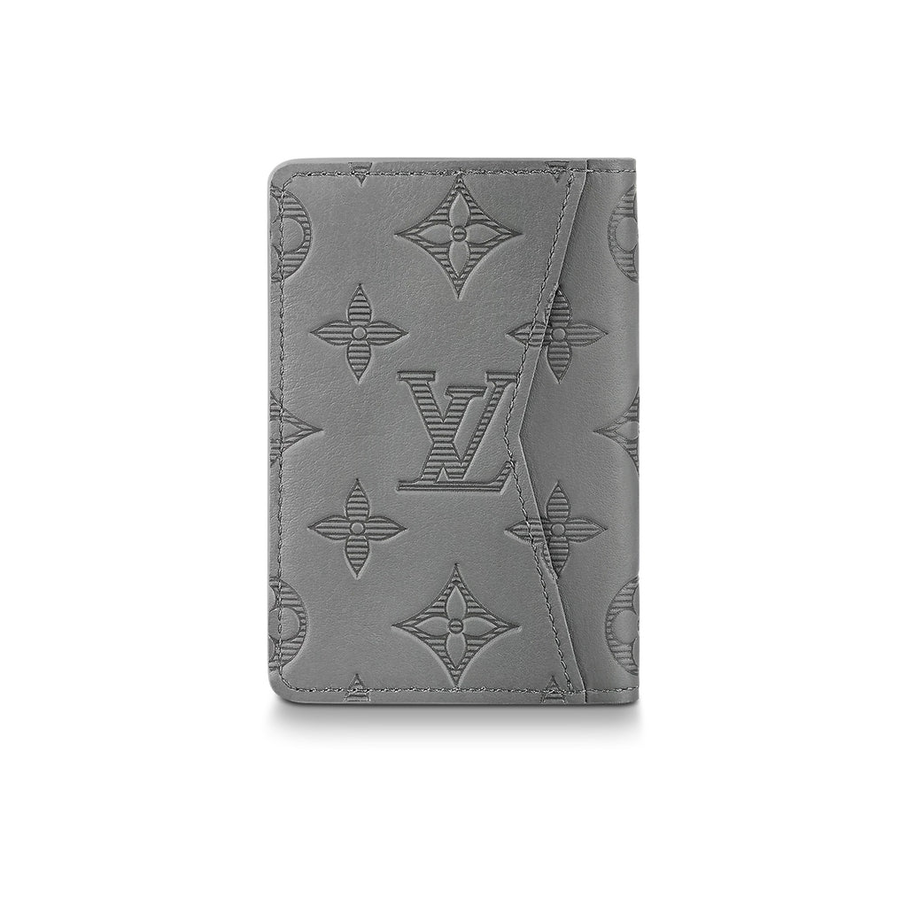 LOUIS VUITTON All-Over Monogram Cowhide Leather Wallet - Grey - M81382