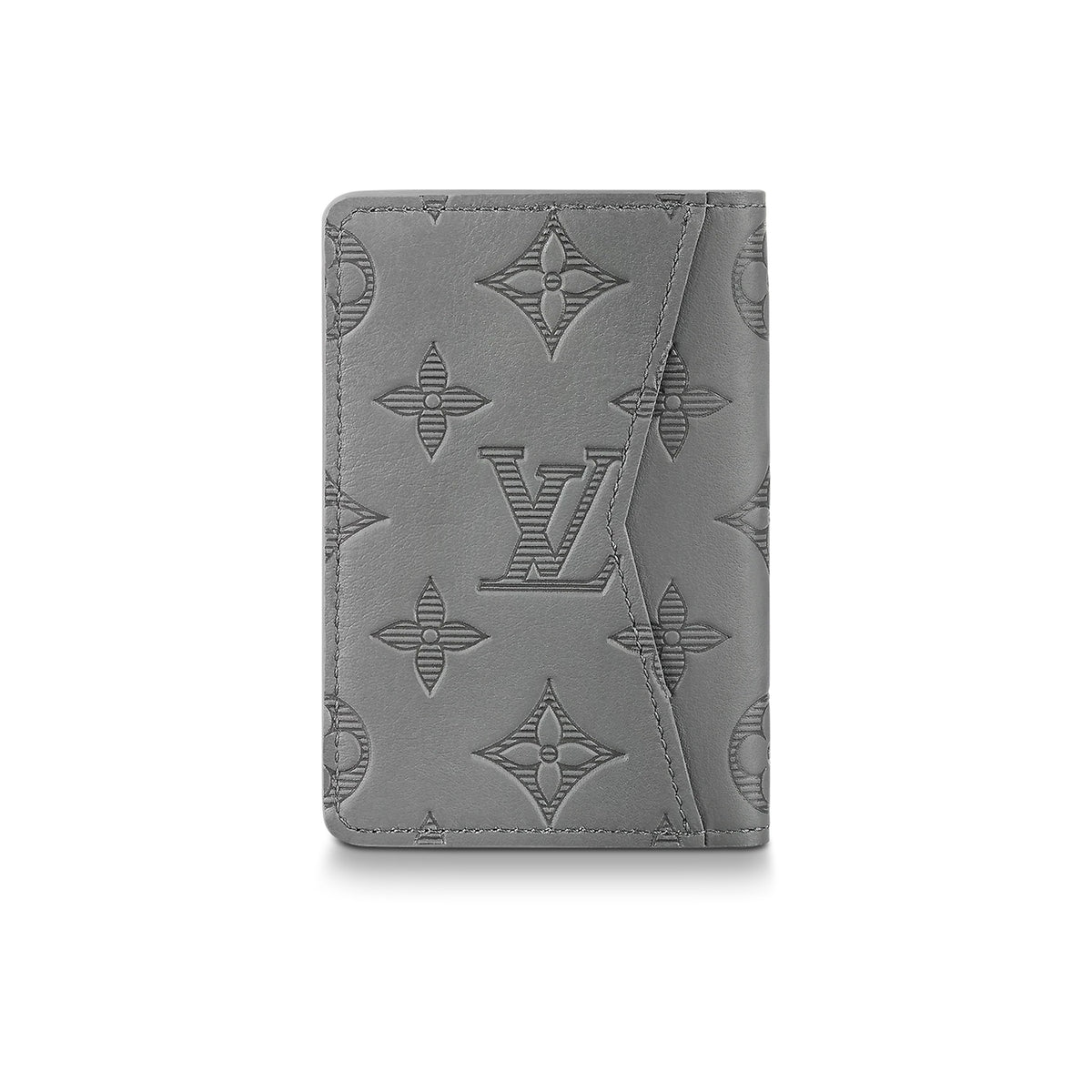 LOUIS VUITTON All-Over Monogram Cowhide Leather Wallet - Grey - M81382