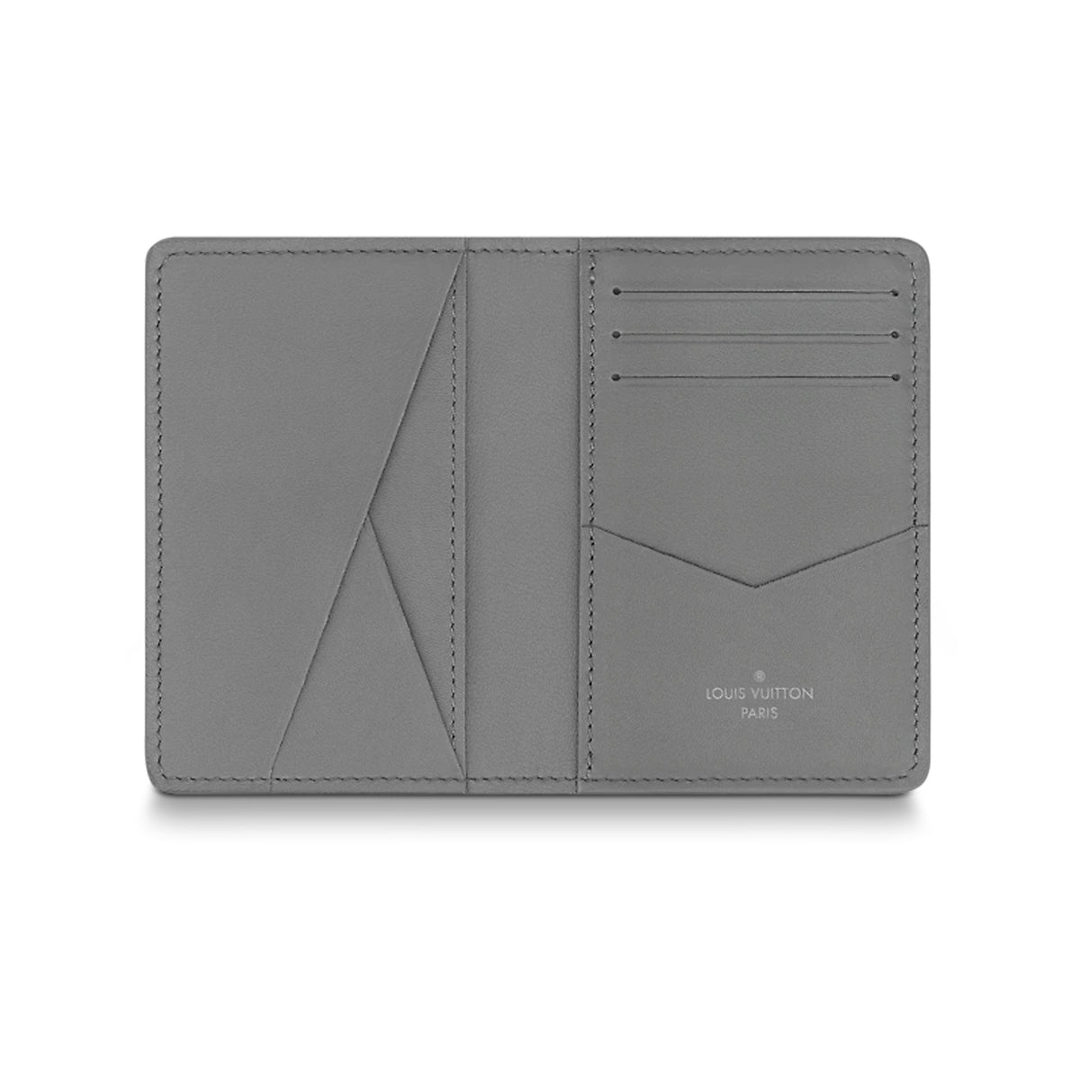 LOUIS VUITTON All-Over Monogram Cowhide Leather Wallet - Grey - M81382