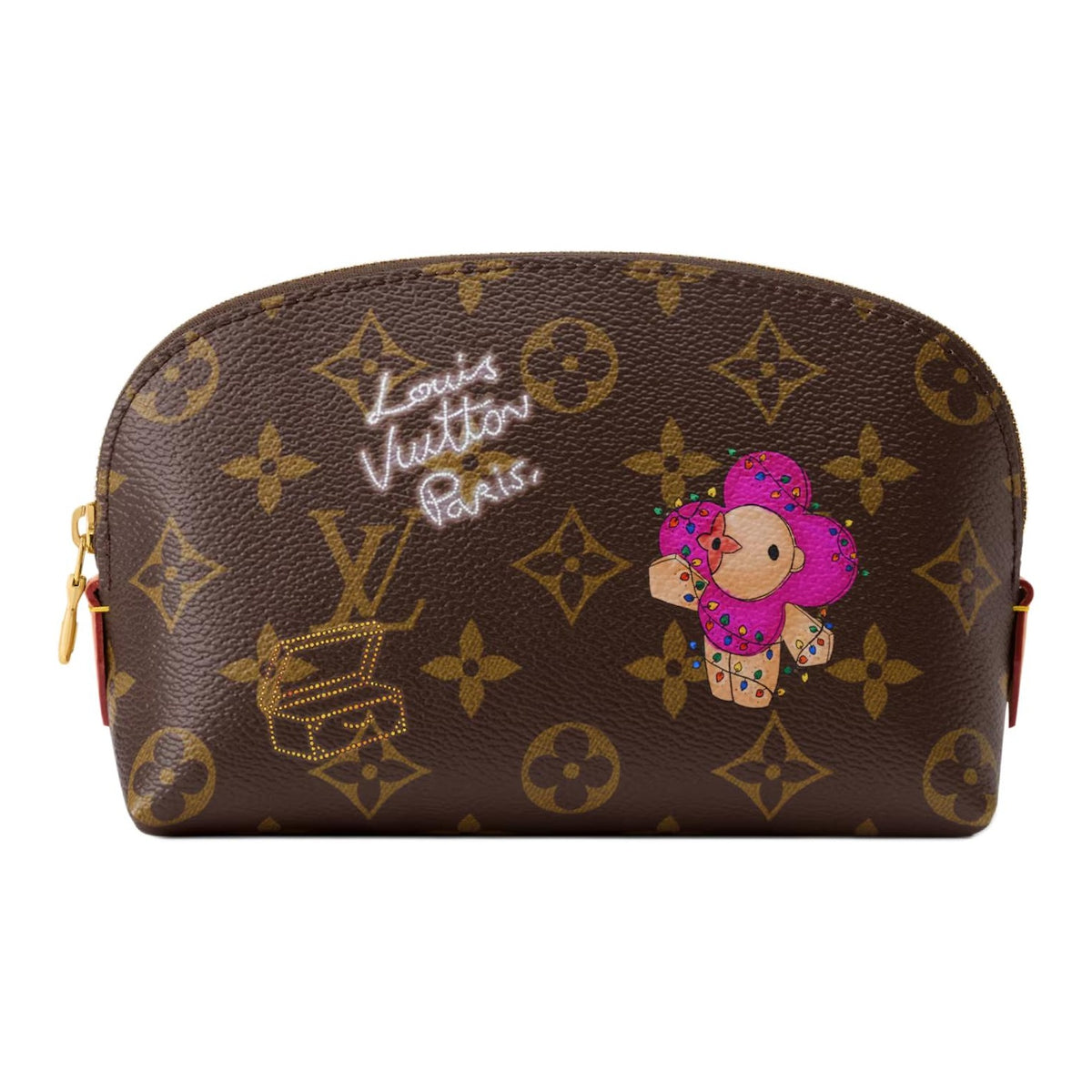 LOUIS VUITTON Monogram Mascot Print Small Cosmetic Pouch - Brown - M15359