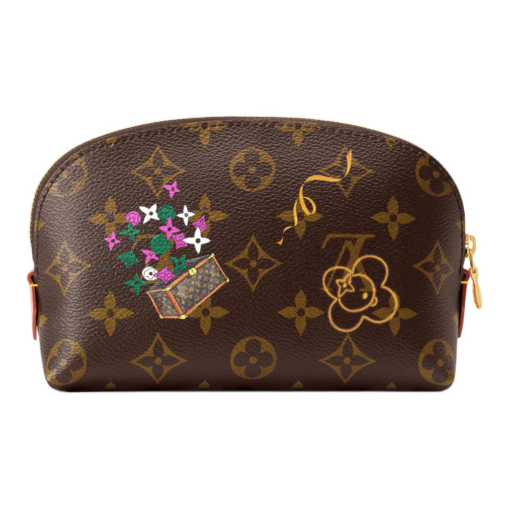 LOUIS VUITTON Monogram Mascot Print Small Cosmetic Pouch - Brown - M15359