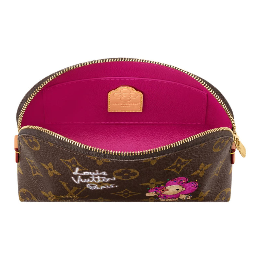 LOUIS VUITTON Monogram Mascot Print Small Cosmetic Pouch - Brown - M15359