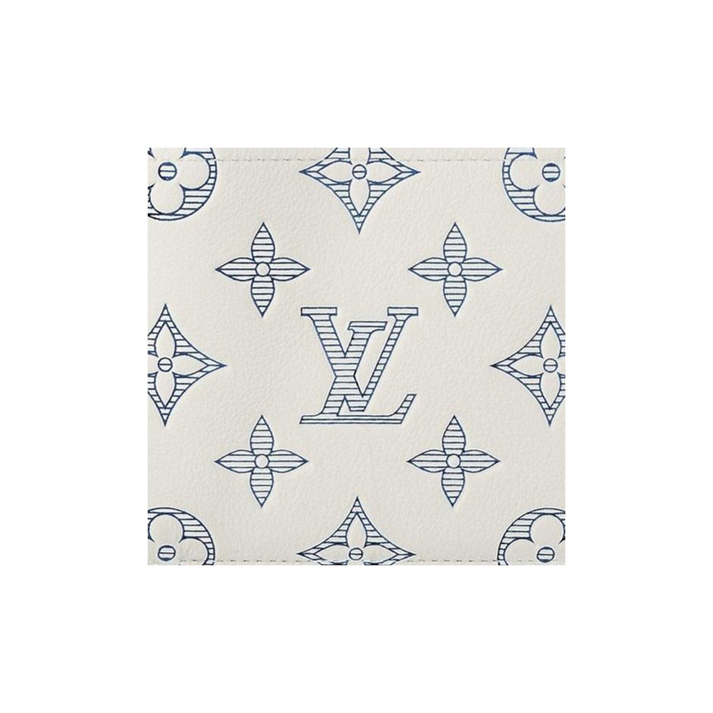 LOUIS VUITTON Multiple Letter Logo Leather Wallet - White - M83380