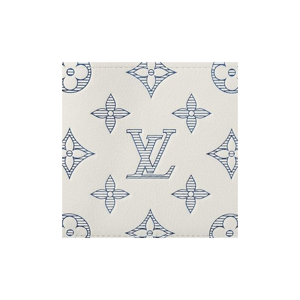 LOUIS VUITTON Multiple Letter Logo Leather Wallet - White - M83380