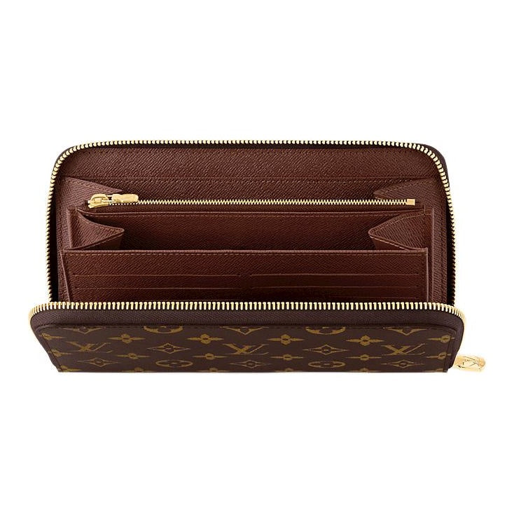 LOUIS VUITTON Zippy Organizer Monogram Coated Canvas Long Wallet - Brown - M62581