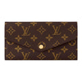 LOUIS VUITTON Sarah Classic Monogram Cowhide Wallet - Fuchsia - M62234