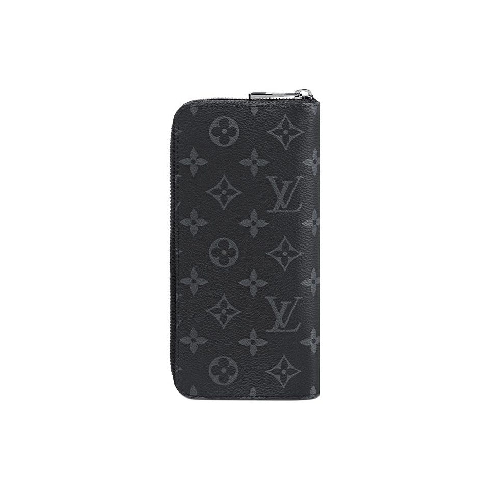 LOUIS VUITTON Zippy Men's Black Coated Canvas Wallet M62295