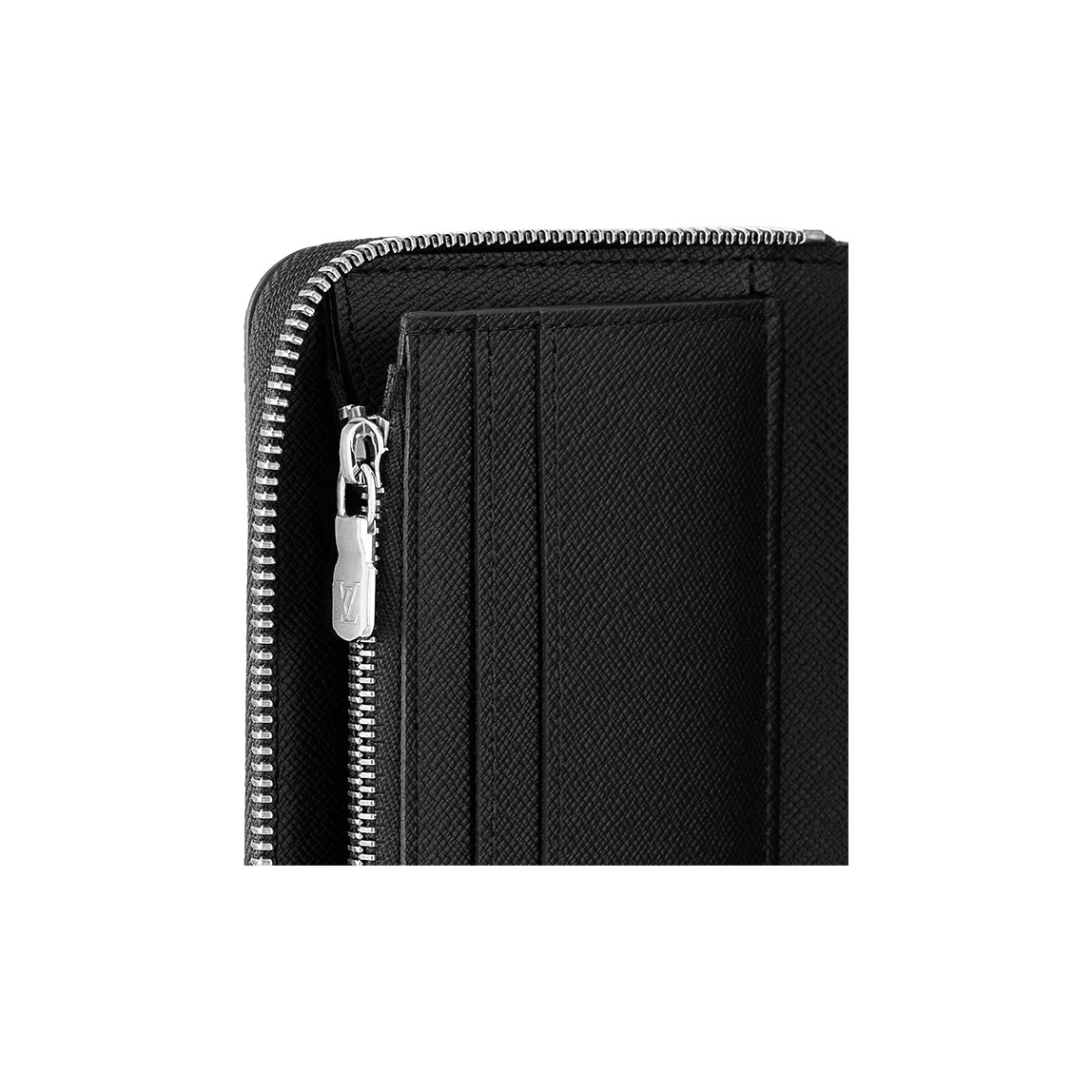 LOUIS VUITTON Zippy Men's Black Coated Canvas Wallet M62295